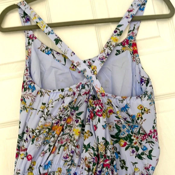 Floral midi dress, asymmetrical. - Picture 2 of 8